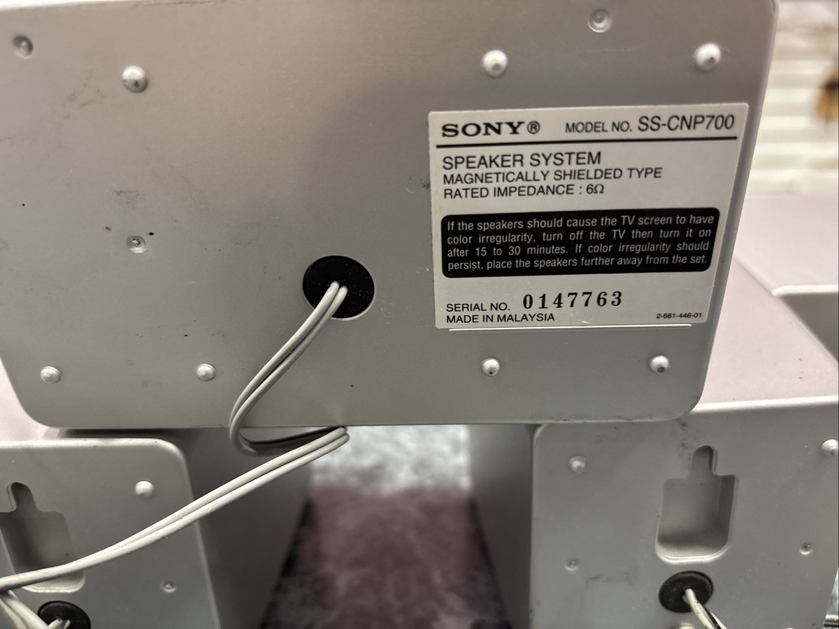 Sony SS-SRP700 (2) CNP710 (1) MSP700 (2) Sound Surround Speaker