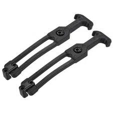 2pcs 7.87" Rubber Flexible T-Handle Draw Latches Hasp for Golf Cart and Tool Box