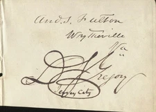ANDREW S. FULTON - SIGNATURE(S) CO-SIGNED BY: DUDLEY S. GREGORY