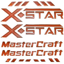 MasterCraft Boat Decal Kit 7501593 | 2013 X Star OEM Orange Chromax