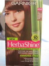 GARNIER HERBASHINE COLOR CREME HAIR COLOR 535 MEDIUM GOLD MAHOGANY BROWN