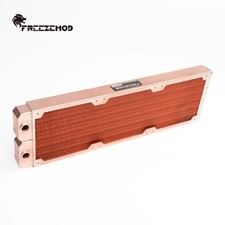 FREEZEMOD 360mm Radiator All-red Copper Computer Water Cooling Row 7mm G1/4 2