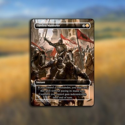 Flawless Maneuver MTG Playtest Custom Alt Art Card For Commander 