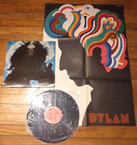 BOB DYLAN-Greatest Hits~SEALED 1967 Vinyl LP+Milton Glaser POP ART POSTER~2 EYE