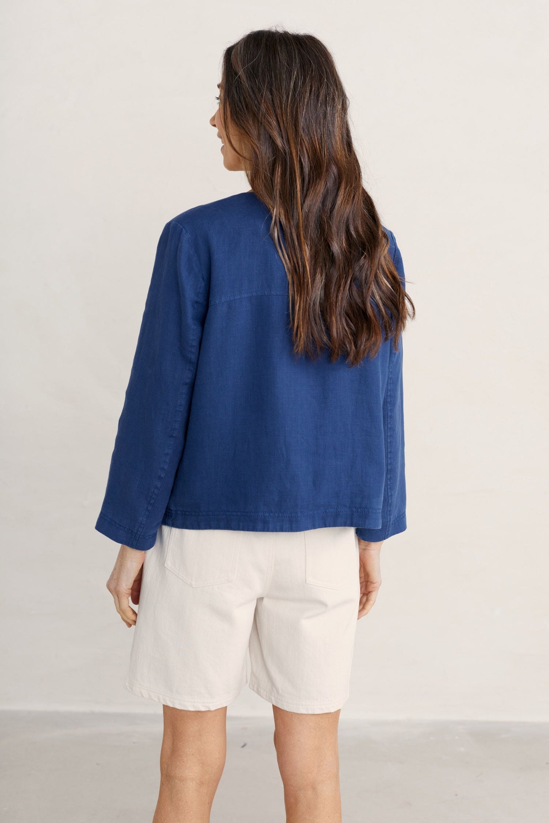 Seasalt Women's Jacket blue Country House Linen Jacket Regular