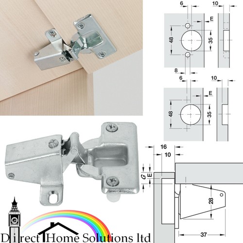 1 x Hafele Strebenklappe Wohnwagenscharnier für gerade Auflage Montageklappen Ø35mm Cup - Bild 1 von 11