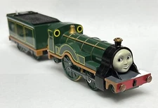 Thomas & Friends TrackMaster Motorized Emily Engine w/ Tender 2004 Tomy WORKING!