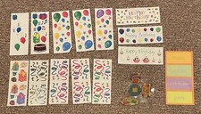 Scrapbooking Sticker Lot - Celebration/Birthday/Graduation/some new/some opened
