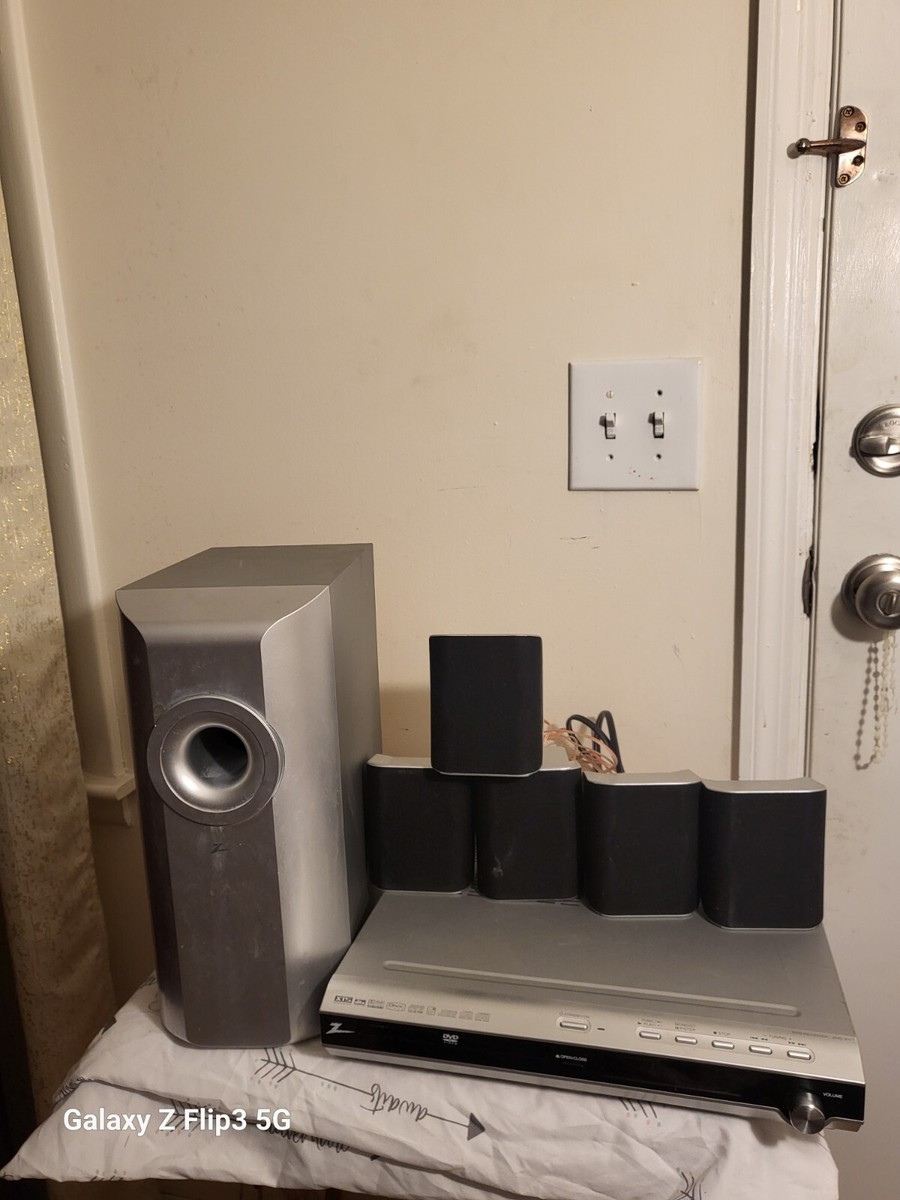 ZENITH ZHD-311 DVD Receiver Home Theater System COMPLETE (5 ZENITH ZHD-311 DVD Receiver Home Theater System COMPLETE (5