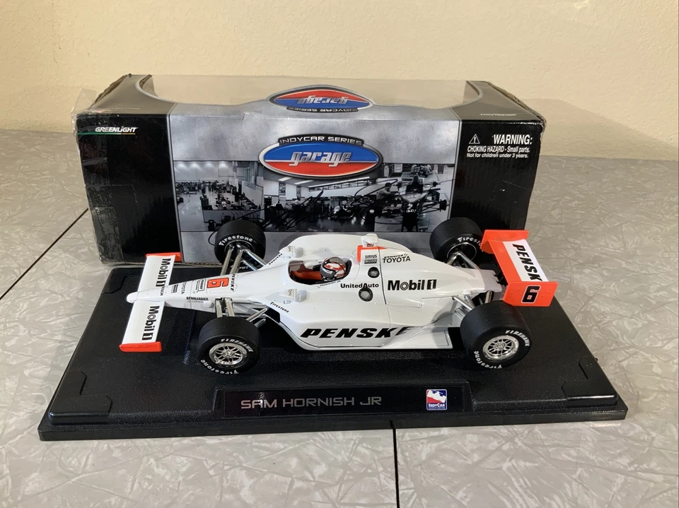 Sam Hornish Jr Autographed indy Car Series Penske Mobil 1 diecast 1/18 In Box - Image 2 of 4