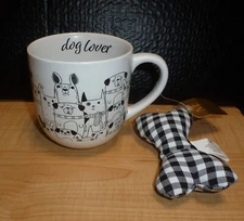 Modern Expressions - Dog Lover Mug + Pet Toy - 18 Oz - NWT