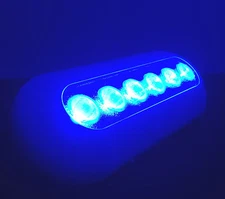 SUPER BRIGHT POLYMER MARINE OCEAN BLUE UNDERWATER LIGHT UNIT BOAT 6 LED 14W