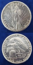 Vintage Rarities Mint Liberty With Eagle 1 Troy Oz 999 Fine Silver Round si376 95.00 per troy oz