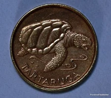 LA TORTUE DU CAP VERT CABO VERDE 1 PETITE  piece circulée  1 ESCUDO     1994 