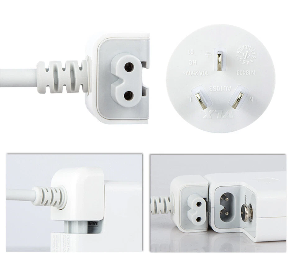 1.8M AU Power Extension Cable Adaptor For Apple MacBook Pro Air AC Wall Charger  - image 2 of 4
