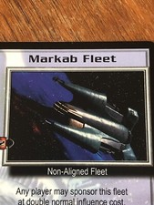MARKAB FLEET 1997 PREMIER BABYLON 5 CCG RARE CARD NEAR MINT NEVER PLAYED