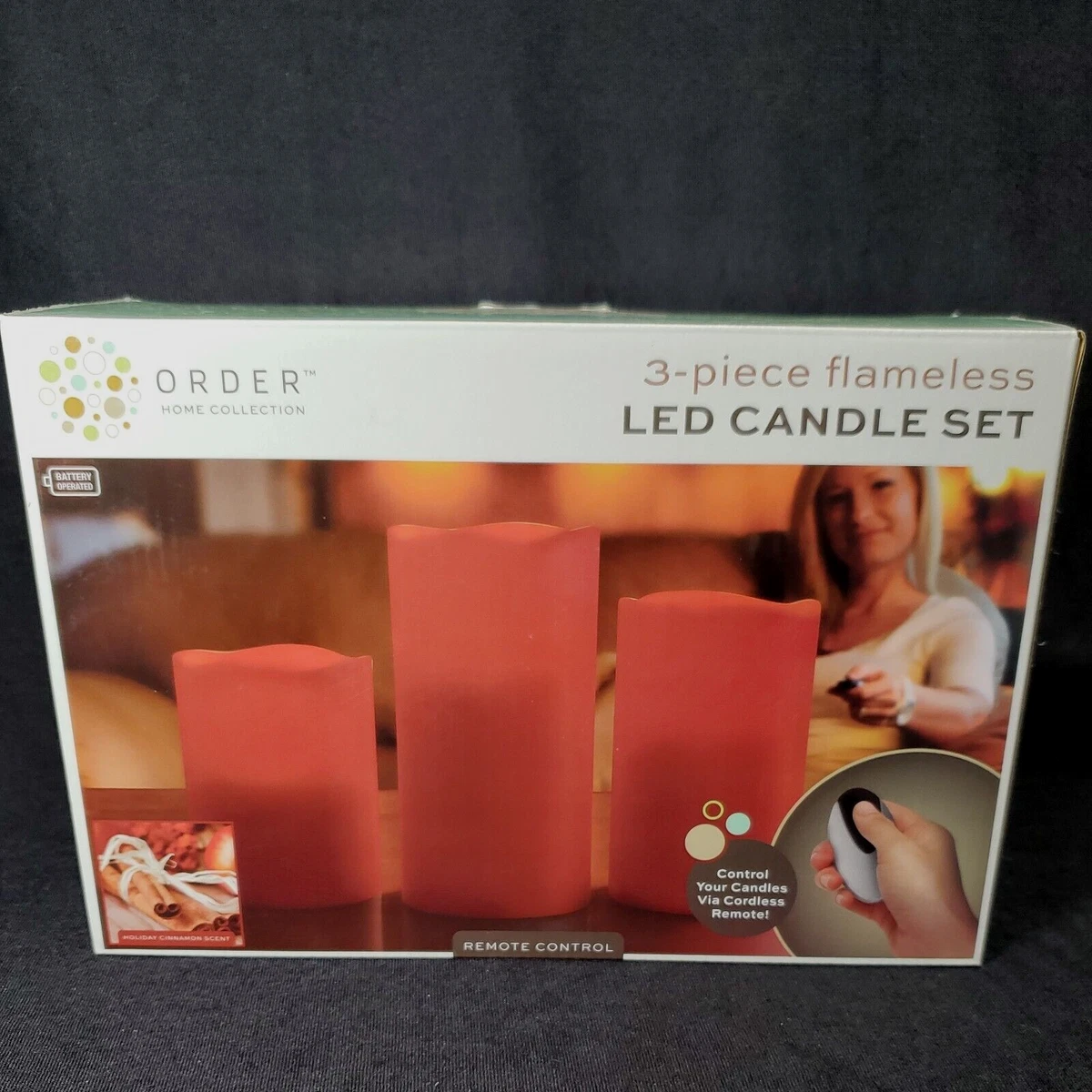 3 piece flameless led candle set deals