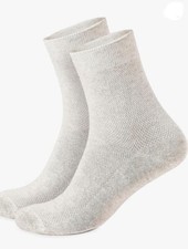 Special Thin Breathable Organic Linen Socks for Men, Set - 5 Pairs, Size 12-14