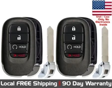 2x New Replacement Proximity Remote Key Fob SHELL CASE for Select Honda Vehicles