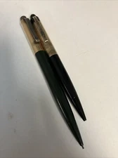 Vtg Skyline Eversharp 1/10 14k Gold Filled Black Mechanical Pencil Lot Of Two