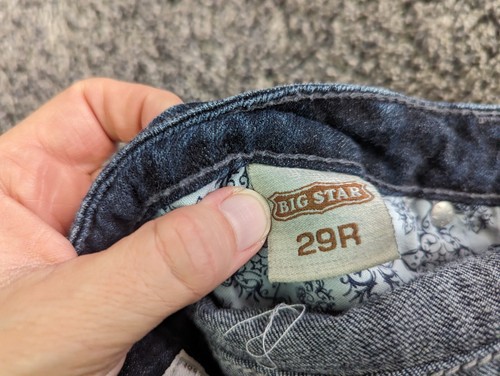 Big Star Sweet Low Boot Blue Denim Jeans Size 29R EUC - Picture 12 of 12