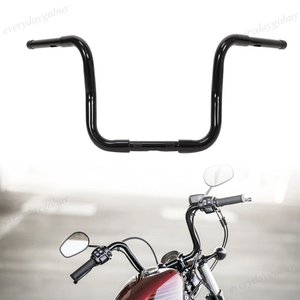 Ape Hanger Bar 1 1/4'' Fat 14" Rise Handlebar For Harley Electra Glide Sportster Foto 2 de 4