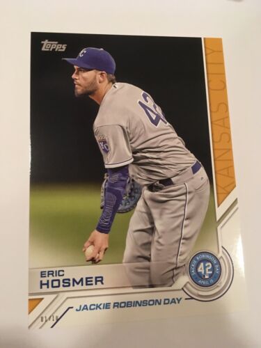 2017 Topps Jackie Robinson Day 5x7 Eric Hosmer Royals JRD9 #’d 01/10 Gold - Picture 1 of 1
