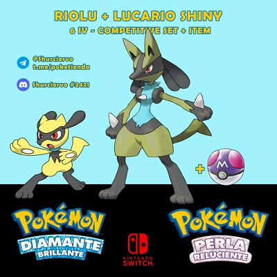 6IV LUCIDO RIOLU / NON LUCIDO | POKEMON DIAMANTE BRILLANTE - Foto 8
