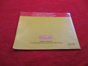 Tetris 2 Nintendo NES French/English CANADIAN Instruction Manual Booklet ONLY #J