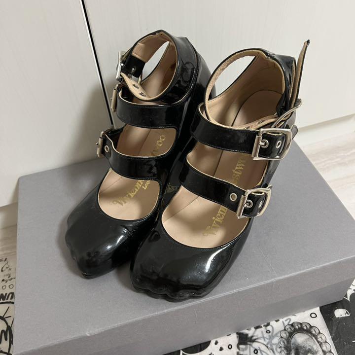 Vivienne Westwood Women 6.5US Animal Toe Three Strap Uk4 Vivienne Westwood Women 6.5US Animal Toe Three Strap Uk4
