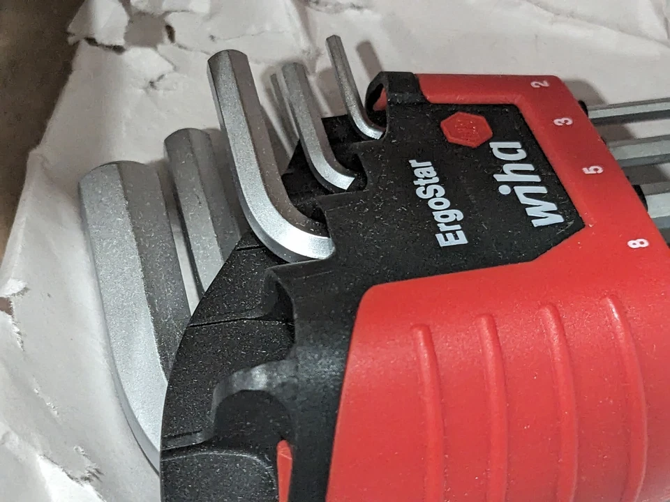 WIHA 8 Piece L-Key Combo Hex Key Set incomplete 66992 - Image 3 of 3