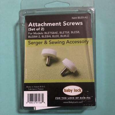 NEW Attachment Screw BABY LOCK serger/fit BLES8, BLE8W-2, BLE8W, BLE8, BLCS ..+
