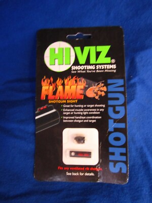 HI VIZ Flame Shotgun Sight, Red Fiber Optic, New