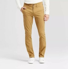 Men's Skinny Fit Hennepin Chino Pants - Goodfellow  Co Brown