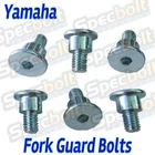 6pc Yamaha Fork Guard 10.9 grade Bolts YZ 125 250 250F 450F YZF250 YZF450