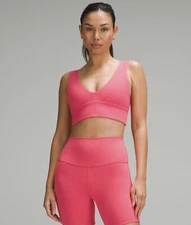 Lululemon Align V-Neck Bra A/B Glaze Pink, Size 10