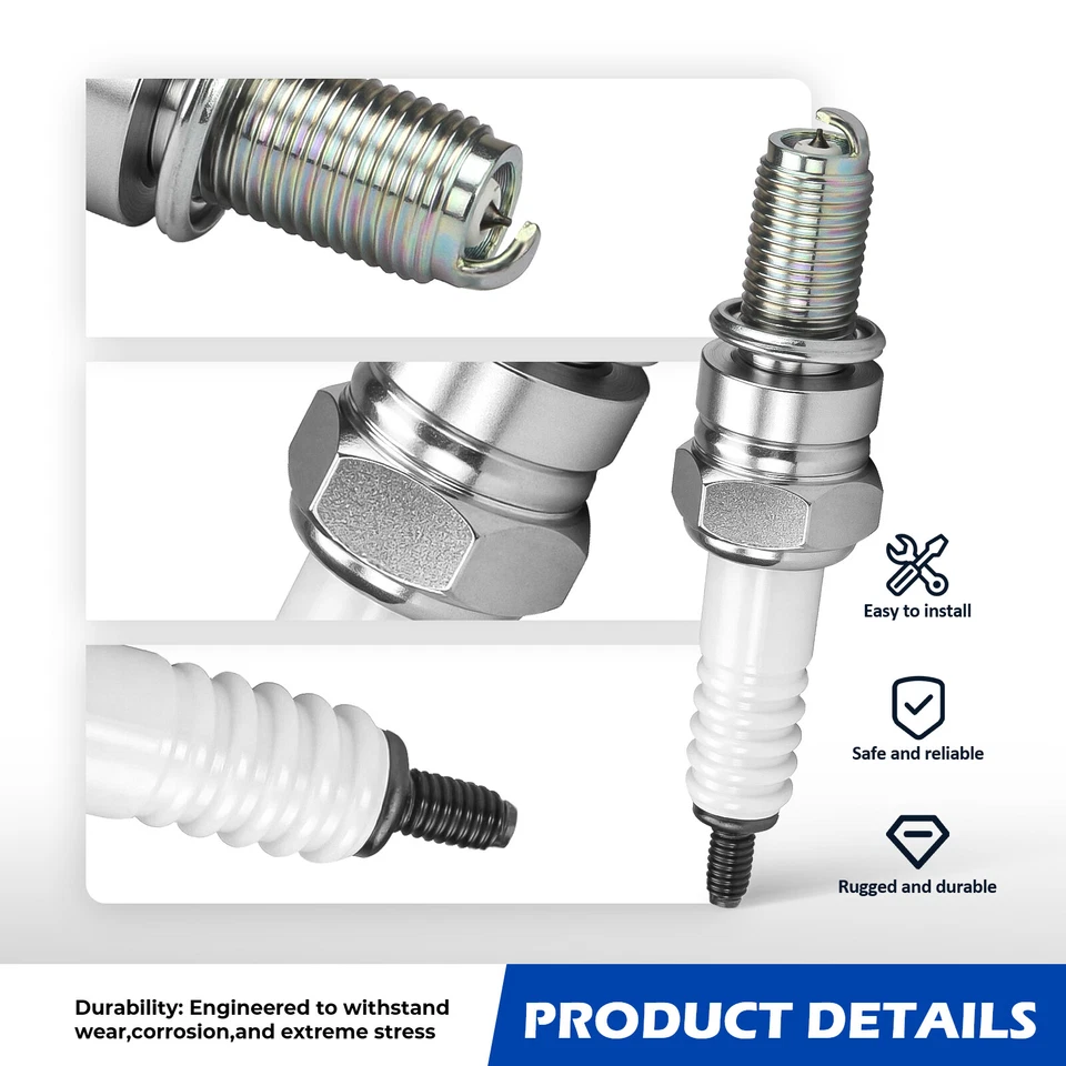 Bujía de iridio bobina de encendido de 4 piezas para Suzuki GSXR1000 GSXS1000 GSXS750 Foto 3 de 4