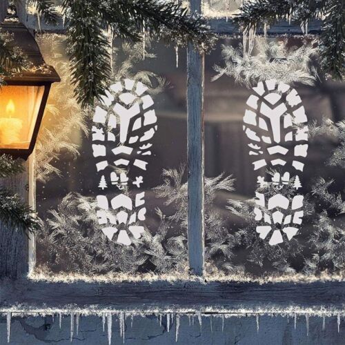Stencil natalizi da dipingere di impronte di piedi di Babbo Natale per Den Bode2689 - Foto 1 di 10