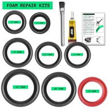 North Speaker Parts 4 5 6 8 10 12 pulgadas ESPUMA Altavoz Surround Kit de reparación Pegamento Reino Unido