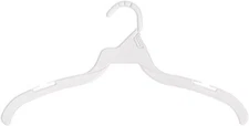 Lot of 250 Plastic Dress Hangers Clothes White 16" Dress Shirt Notched Shoulders