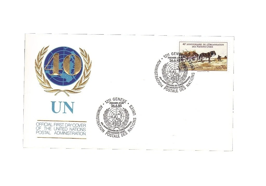 First Day of Issue United Nations Art, Artists First Day Covers