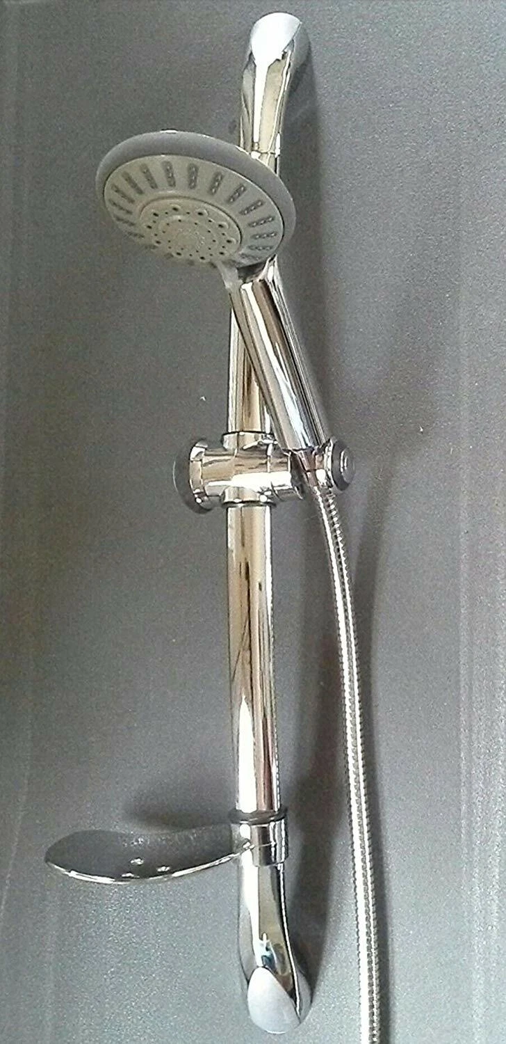 Croydex 5 function shower head and curved riser rail shower set
Opens in a new window or tab