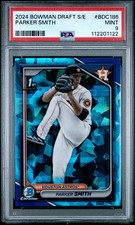 2024 BOWMAN DRAFT SAPPHIRE ED #BDC186 PARKER SMITH PSA 9