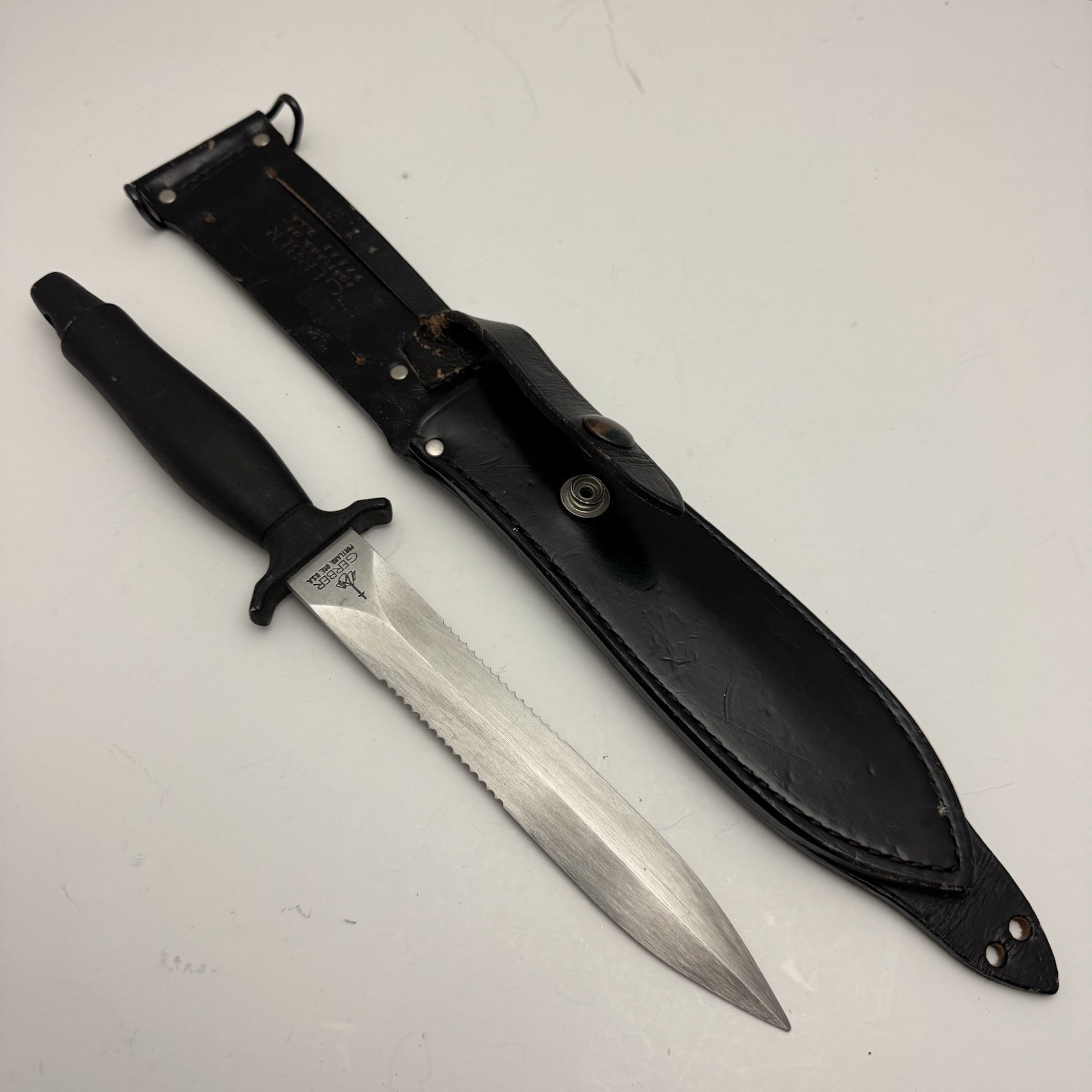 Gerber Mark II / MK2 Military Combat Knife with Sheath Made In USA C5738S