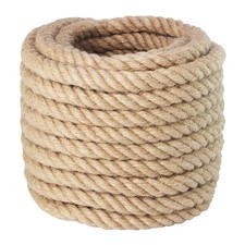 Manila Rope 3/4 Inch x 50 Feet Twisted Thick Rope for Landscaping Crafts Spor...