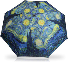 'S Reverse Close Umbrella, Van Gogh Starry Night.