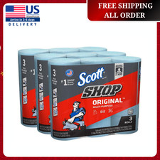 Scott Blue Shop Towel Cleaning Wipes 3-Pack Bundle of 3 Roll