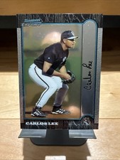 1999 Bowman Chrome #320 Carlos Lee rookie card, Houston Astros star. rookie card picture