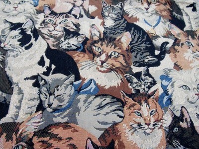 Adorable Cat Print Tapestry -40'' X 36'' Cotton
