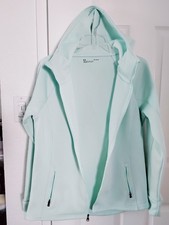 Under Armour Women's Fleece Zip Hoodie Size Large Mint Green Long Sleeve Pockets